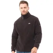 Trespass Heren Bernal Fleece-Jacke mit durchgehendem Reißverschluss Schwarz