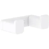 Hansgrohe AddStoris dubbele handdoekhaak wit mat