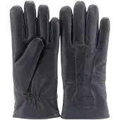 Warmbat Glove men goat leather black heren handchoenen