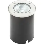 Konstsmide Pro-Line inbouwspots LED, rond, groot, roestvrij staal, 3000K, 900lm, 1x10W, 240V, roestvrij staal/glas, dimbaar, 7997-310