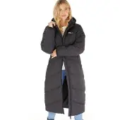 Bench Lange Pufferjas met capuchon Dames Eloraina Zwart