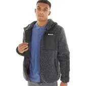 Bench Heren Brecon Fleecejacke mit Reißverschluss Schwarz Melange