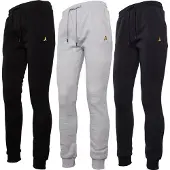 Brave Soul Heren Clinton Jogginghose Drei-Pack Schwarz/Grau/Marine