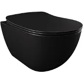 Boss & Wessing Wandcloset bws freedom met bidet mat zwart excl zitting