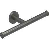 Ivy Aia Toiletrolhouder Dubbel Geborsteld Metal Black PVD