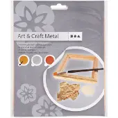 Creotime Imitatie Bladmetaal, 16x16 cm, Goud, 25 Vel, 1 Doos