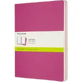 Moleskine Cahier Journals - Extra Large - Blanco - Roze - set van 3