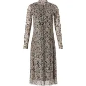 Comma casual identity Jurk beige gemêleerd / zwart