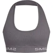 SMILODOX Sport bh 'Azura' donkergrijs / wit