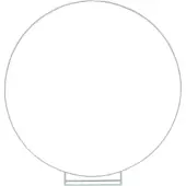 PartyPro Backdrop Frame Wit Rond - 2m (Cirkel Boog)