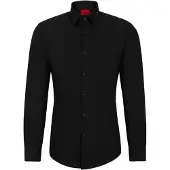 HUGO Slim-fit overhemd in een popeline van gemakkelijk te strijken katoen Maat 45