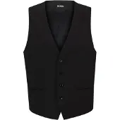 BOSS Slim-fit gilet van stretchwol Maat 46