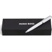 BOSS Balpen met witte glanslak en logoring