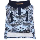 BOSS Katoenen polo voor honden met palmboomprint Maat S