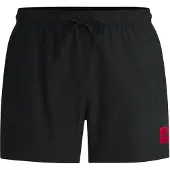 HUGO Zwemshorts 'DOMINICA' rood / zwart