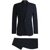 BOSS Tweedelig slim-fit pak van stretchwol Maat 26