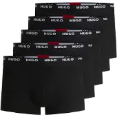 HUGO Boxershorts zwart / wit