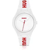 HUGO BOSS Analoog horloge '#LIT FOR HIM' rood / wit