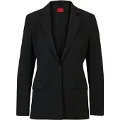 HUGO Regular-fit blazer met notch-revers