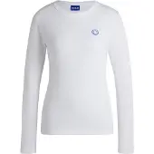 HUGO Shirt 'Daliria' blauw / wit