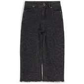 HUGO Relaxed-fit kinderjeans van denim met luipaardprint