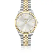 BOSS GRACEFUL Tweekleurig horloge met inzet van parelmoer