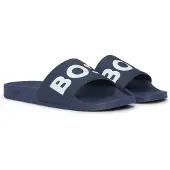 BOSS In Italië vervaardigde slippers met groot logodetail