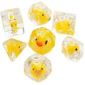 GameGenic Rubber Duck Rpg Dice 7 Pieces Geel Kinderen