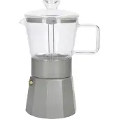 La Cafetière Espresso Maker, 6 Cups, 0.29 L, RVS, Glas, Latte - | Verona