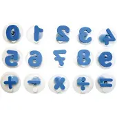 WEPLAY Eduplay stempelset cijfers blauw - educatief speelgoed 15 stuks.