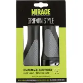 Mirage Fiets Handvatten - Comfortabel & Duurzaam - Zwart/Grijs