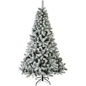 Everlands Monarch kunstkerstboom 240xø146cm | wit/met sneeuw
