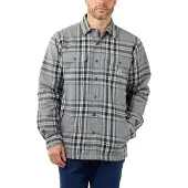 Carhartt Vest Men Flannel Sherpa Lined Shirt Asphalt-S