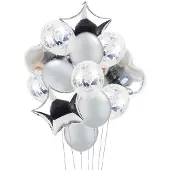 PartyPro Luxe Ballonnenset Zilver