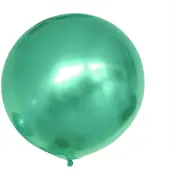PartyPro XXL Groene Chroom Ballonnen (10 stuks / 90 cm)