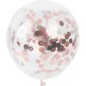 PartyPro Rosé Confetti Ballonnen (10 stuks / 30 CM)