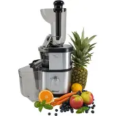 Steba E400 - Slowjuicer - 1000 ml - 400 Watt - groente & fruit - BPA vrij - RVS