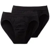 Schiesser Slip '2-Pack Authentic' zwart