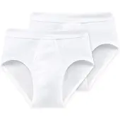 Schiesser Slip zwart / wit
