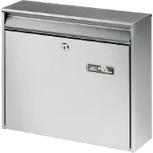 Burg wachter 61130 MAIL 5877 SI Brievenbus Staal Zilver Sleutelslot