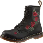 Dr. Martens Veterlaarsjes 'Vonda' groen / rood / zwart