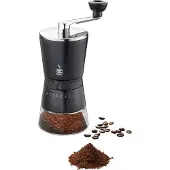 GEFU SANTIAGO Handmatige Koffiemolen – Bonenmaler – 8 Maalstanden – Zwart/RVS