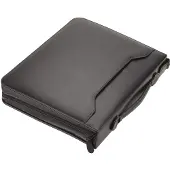Juscha Arezzo schrijfmap leer 36 cm zwart