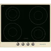 Smeg Inductie Kookplaat Kookplaat, Victoria, Inductie, 60 cm, Crème, Inbouw: Standaard