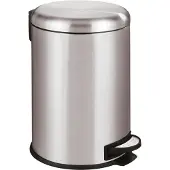 Wenko Pedaalemmer Leman 20 Liter RVS mat - Easy Close deksel - Afvalemmer - Prullenbak - Afvalbak - Vuilbak - Vuilnisbak