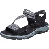 Rieker Wandelsandalen donkergrijs / zwart / wit