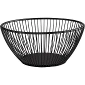 Aps SVART brood- en fruitmand, rond, diameter: 175 mm, Brood bewaren, Zwart