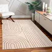 Paco Home Vloerkleed Woonkamer Laagpolig Patroon Bloemen Regenboog Patroon Geometrisch 160x230 cm