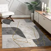 Paco Home Vloerkleed Woonkamer Laagpolig Patroon Bloemen Regenboog Patroon Geometrisch 120x160 cm