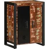 vidaXL Dressoir 55x35x70 cm massief gerecycled hout meerkleurig